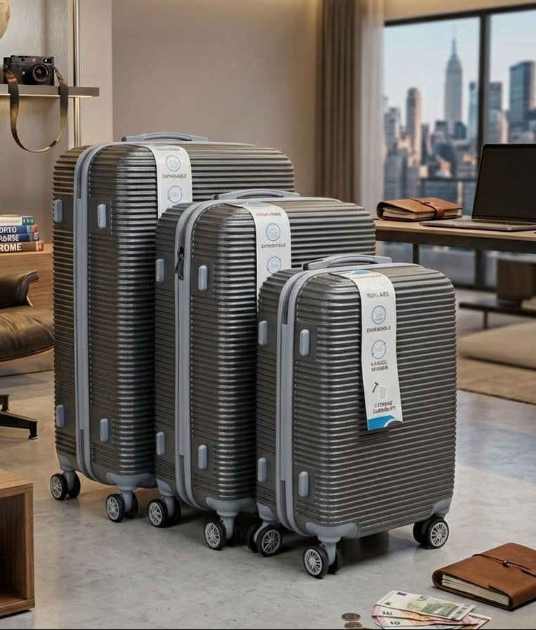 Série de 3 Valises Rigides – Élégance & Résistance