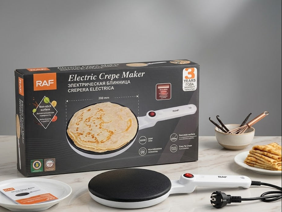 Crêpière Électrique RAF – Cuisson Parfaite & Facilité d’Utilisation 🥞✨
