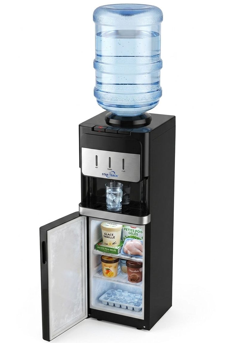 Glacière électrique avec rangement pour grande bouteille +coffre intégré