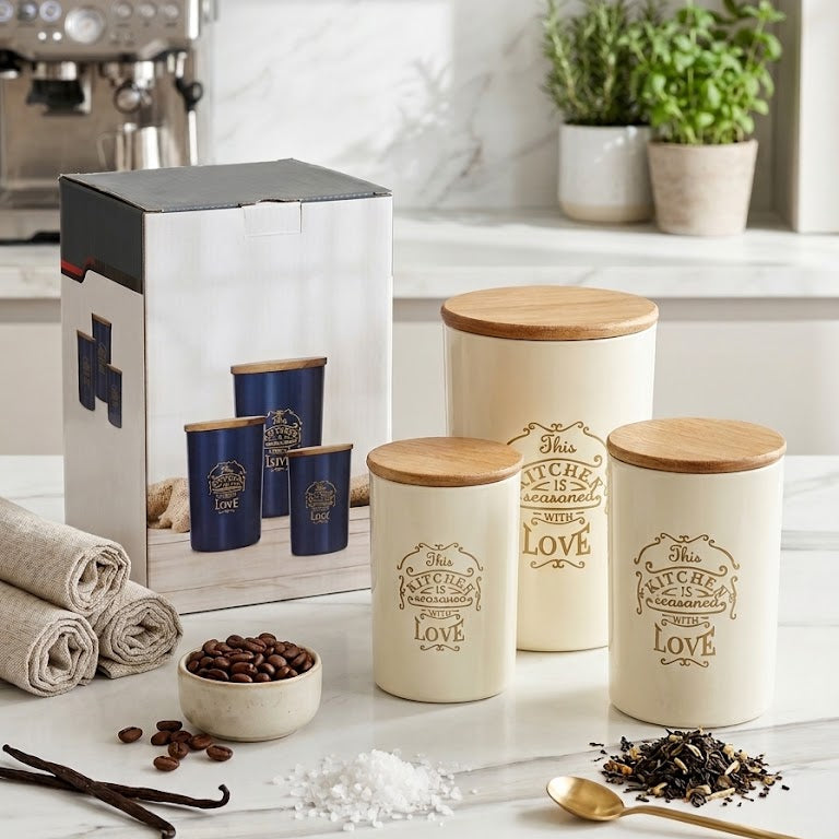 ✨ Pack Boîtes de Conservation 3 Pièces – Élégance & Organisation pour Votre Cuisine 🌿