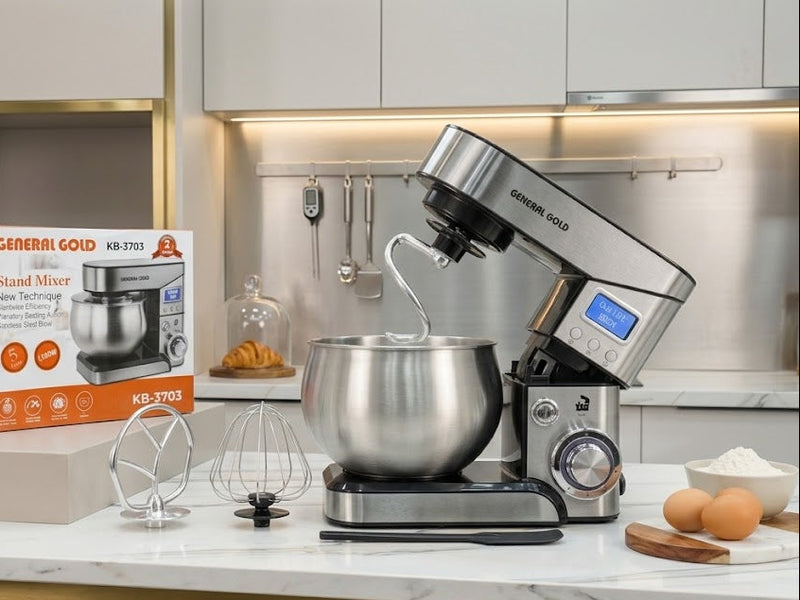 Pétrin Électrique 5L avec Afficheur Digital – Puissance, Précision & Design Moderne 🍰✨