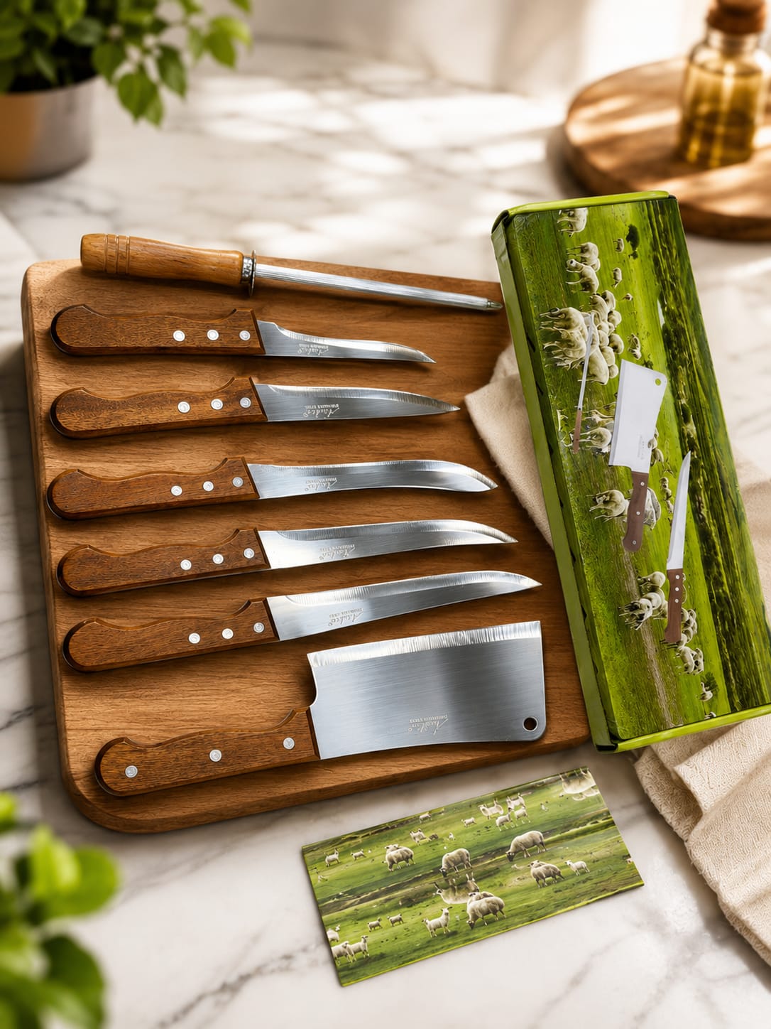 🔪 Pack couteaux 7 Pièces – Qualité, précision et élégance dans votre cuisine ✨