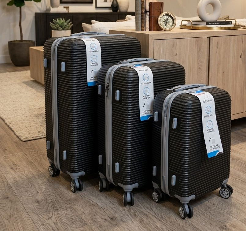 Série de 3 Valises Rigides – Élégance & Résistance