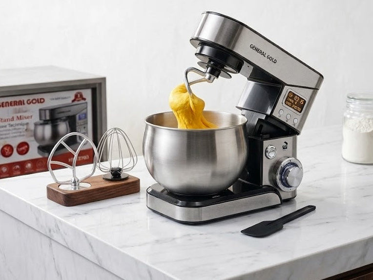 Pétrin Électrique 5L avec Afficheur Digital – Puissance, Précision & Design Moderne 🍰✨