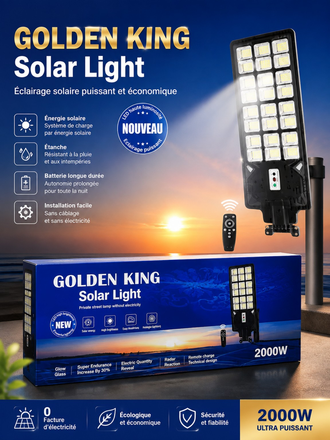 Projecteur 2000W 194dt