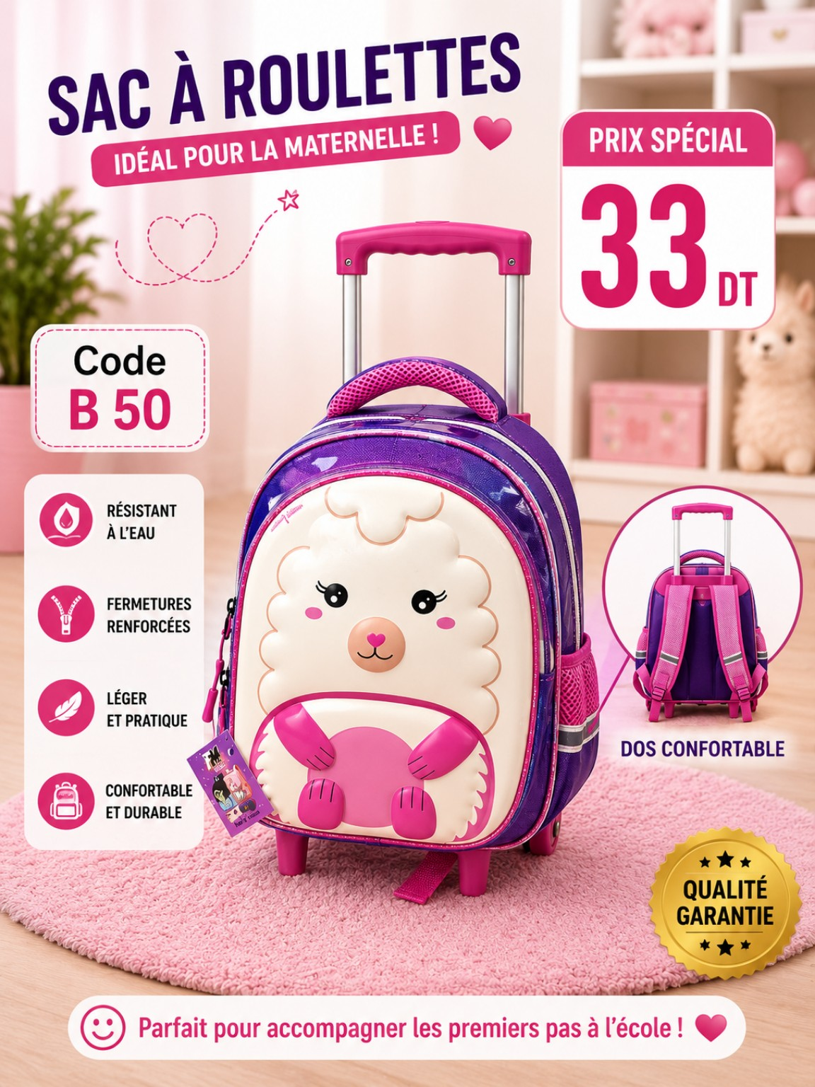 cartable avec support f3 33 dt