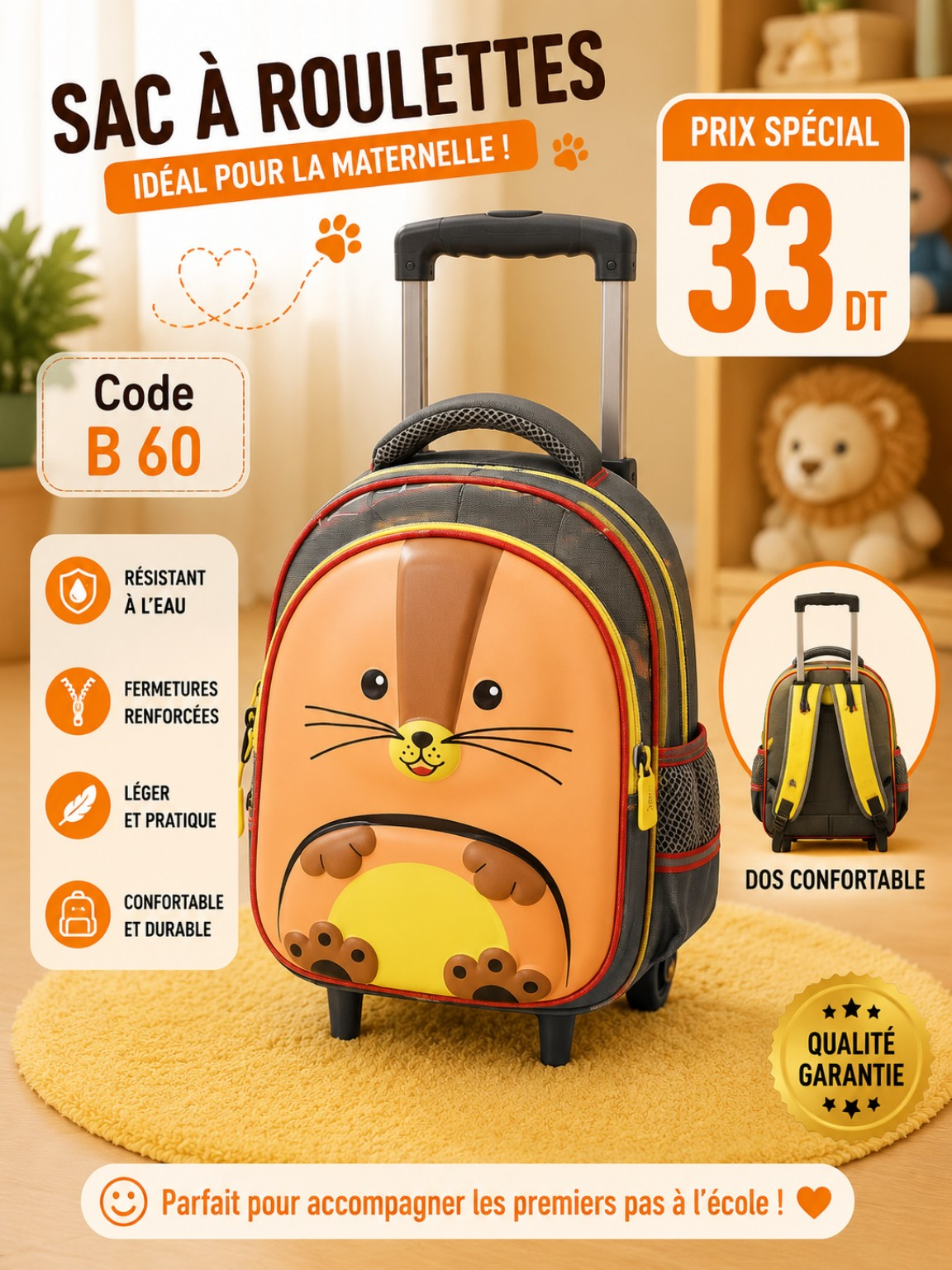 cartable avec support f3 33 dt
