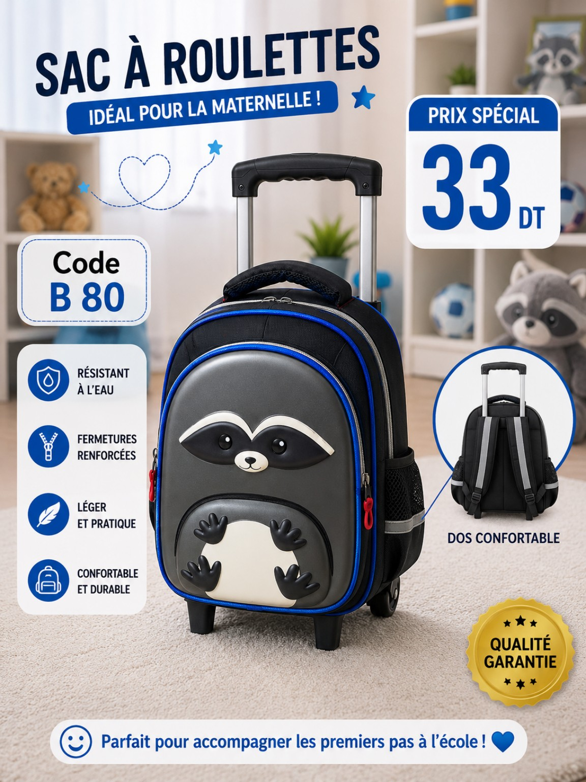 cartable avec support f3 33 dt