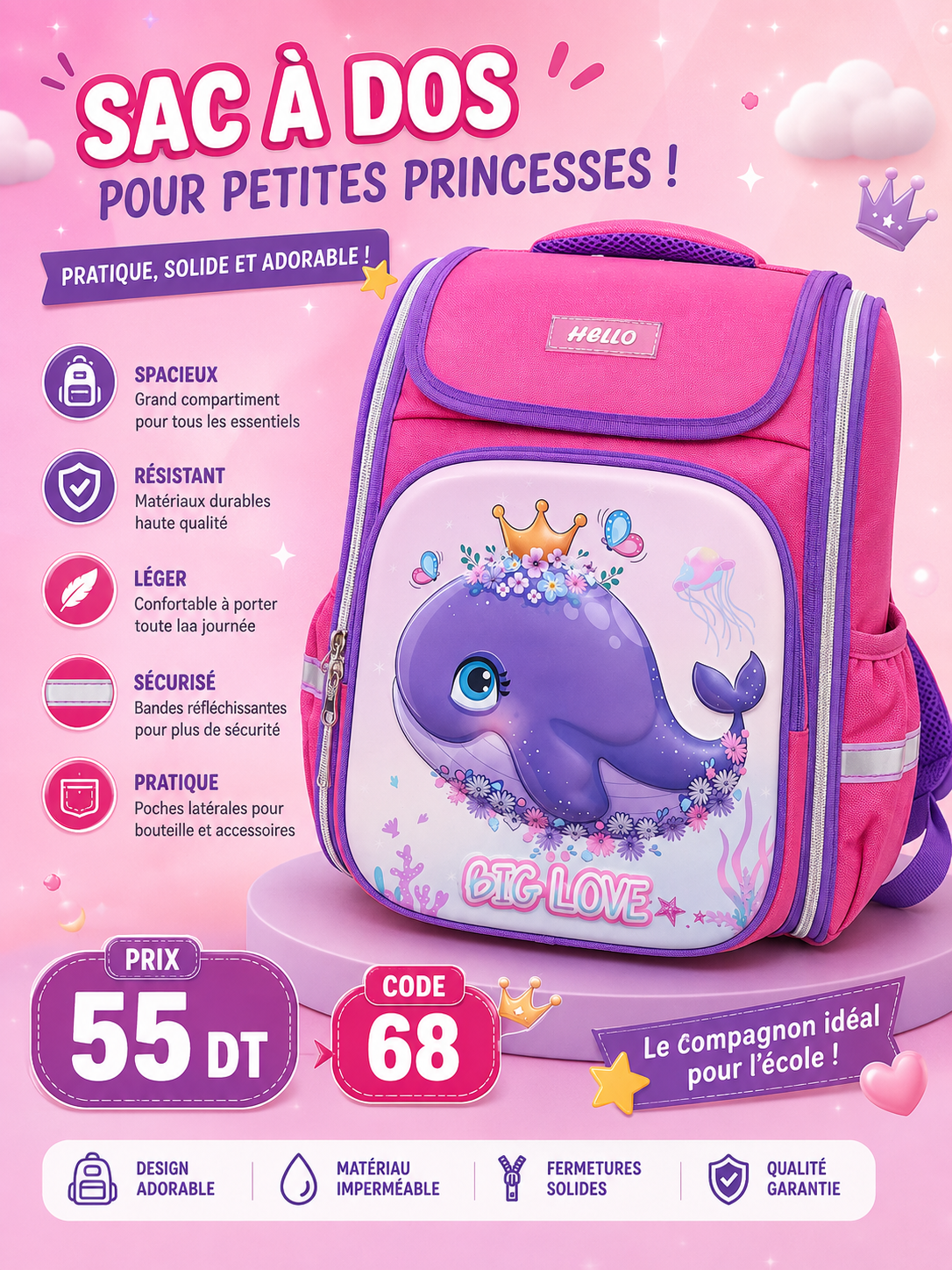 cartable 55dt