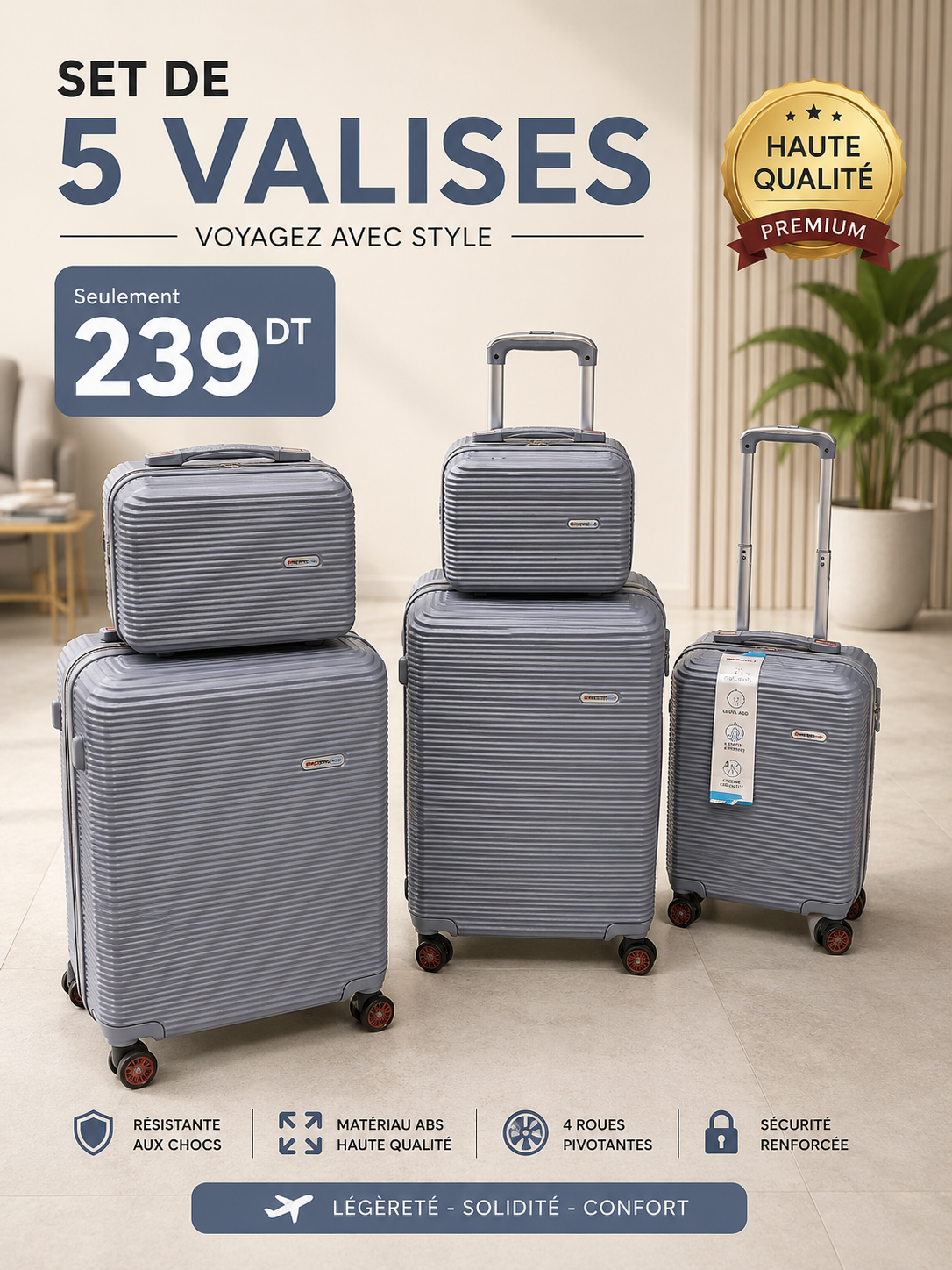 valises 5pieces 239dt