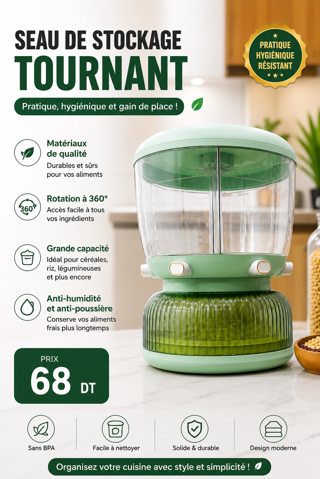 BROYEURE INTELLIGENT 360° 68dt