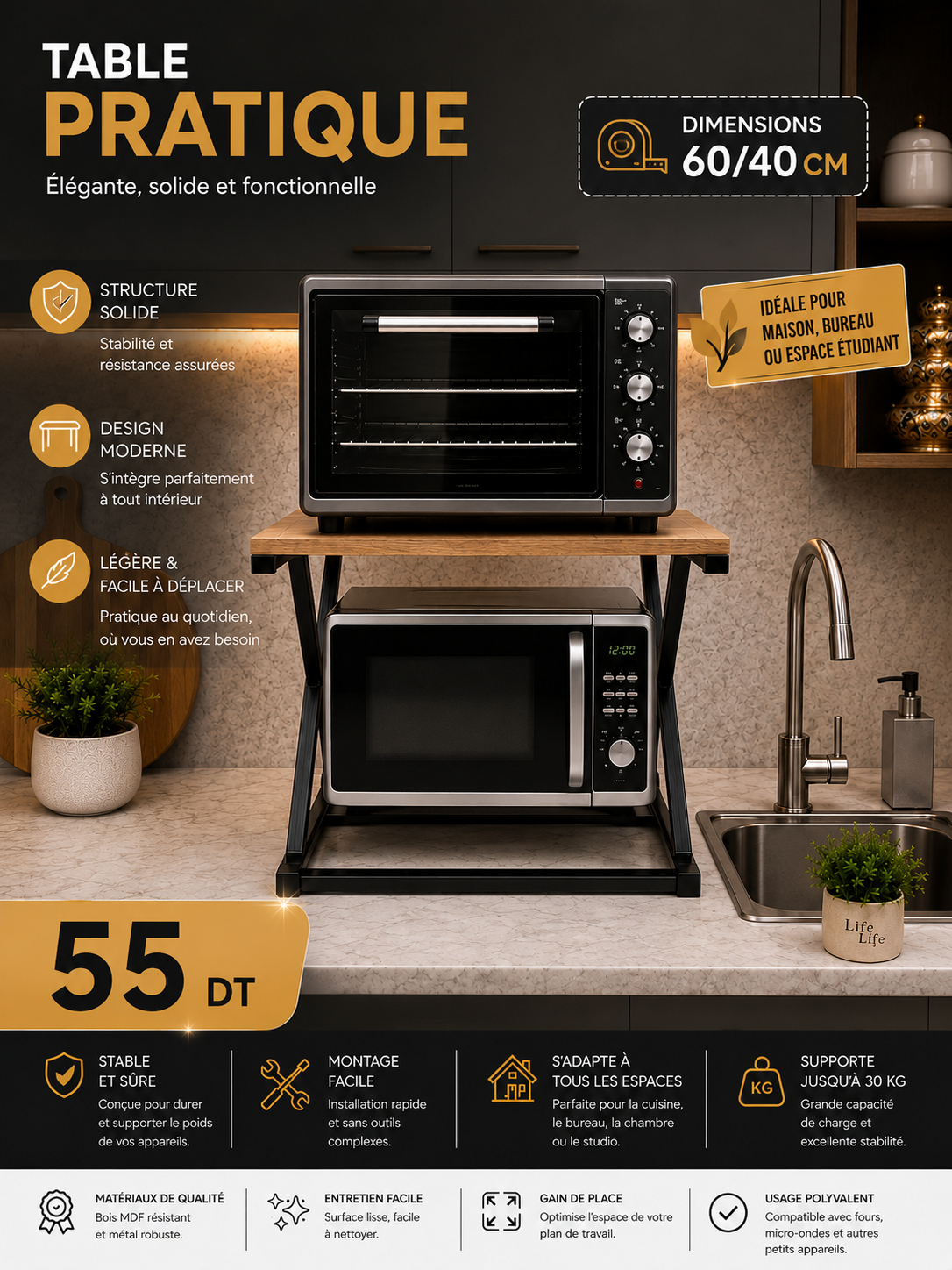 table pratique 55dt